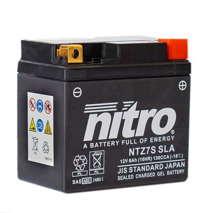 Batterie Nitro NTZ7S SLA FERME TYPE ACIDE SANS ENTRETIEN/PRÊTE À L'EMPLOI