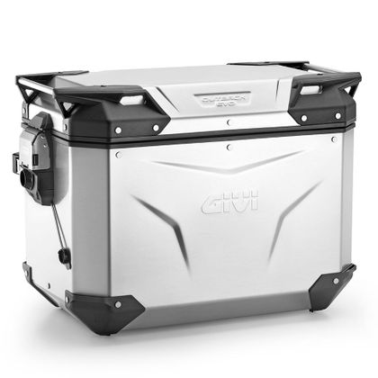 Givi OUTBACK EVO 48L ANODISE LINKS ZONDER SLOT (SLOT SLR..) Zijkoffer Universeel - Grijs