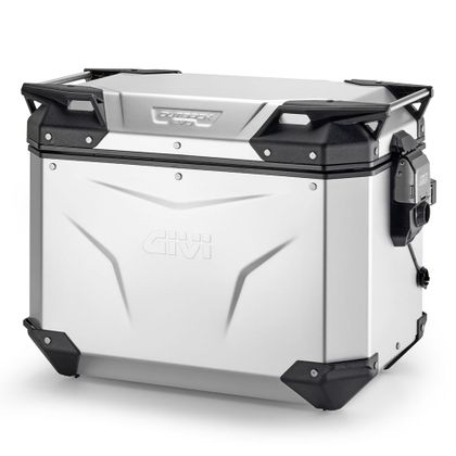 Givi OUTBACK EVO 48L ANODISE LINKS ZONDER SLOT (SLOT SLR..) Zijkoffer Universeel - Grijs Ref: GI2652 / OBKEV48AAL 