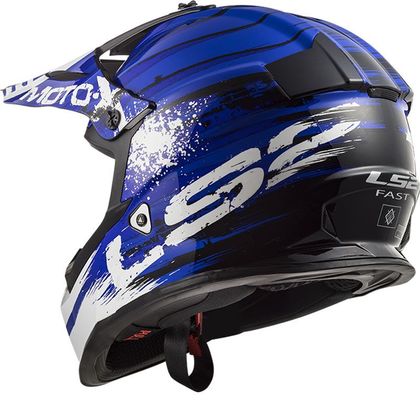 Casco de motocross LS2 MX437 - FAST - GATOR BLUE 2019