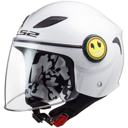 Casque LS2 OF602 - FUNNY - SOLID - Blanc Ref : LS0650 