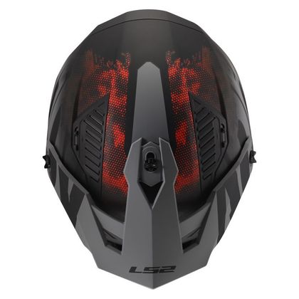 Casque jet LS2 OF606 DRIFTER - GAS - Gris / Rouge