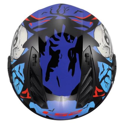 LS2 OF616 - AIRFLOW II - ZOMBIE II Jet-Helm - Schwarz / Rot