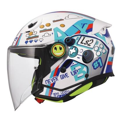 LS2 OF622 FUNNY II - NEXT LEVEL Jet-Helm - Weiß