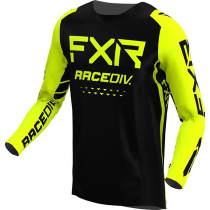 Camiseta de motocross FXR PODIUM OFF-ROAD BLACK/HIVIS 2022 - Negro Ref : FXR0177 
