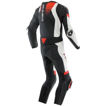 Combinaison Dainese LAGUNA SECA 6 PERF 1 PIECE - Blanc / Rouge