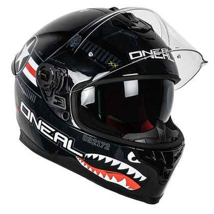 Casque O'Neal CHALLENGER - WINGMAN - BLACK BLUE GLOSSY