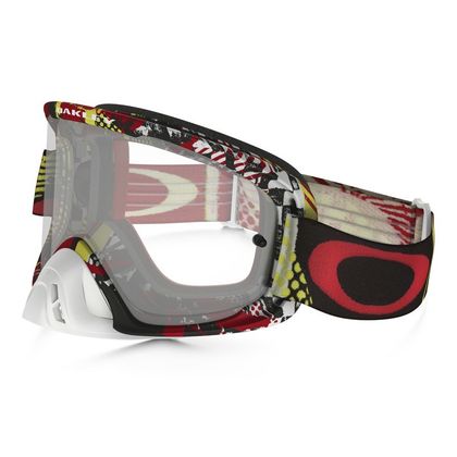 Masque cross Oakley O2 MX  - MOSH PIT RED YELLOW LENS CLEAR 2016