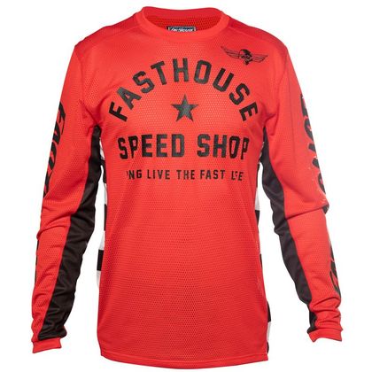 Camiseta de motocross FASTHOUSE ORIGINALS AIR COOLED RED 2020