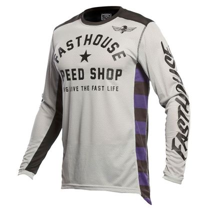 Maillot cross FASTHOUSE GRINDHOUSE ORIGINALS AIR COOLED SILVER BLACK 2022 Ref : FAS0081 