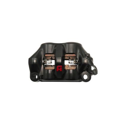 Accossato CNC 100mm straight monobloc radial titanium piston Universal Brake calipers - Black