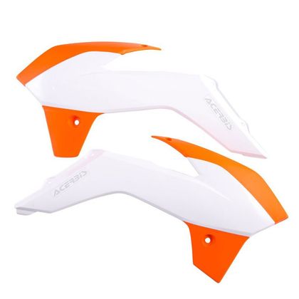 Protección lateral de radiador Acerbis Naranja blanco