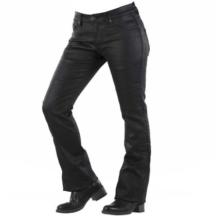 Jeans Overlap HARLOW BLACK WAXED - Bootcut Ref : OV0150 