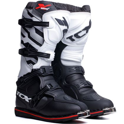 Botas de motocross TCX Boots X-BLAST - BLACK WHITE RED 2023 Ref : OX0355 