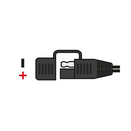 Cargador Oxford Cable tipo SAE (0,5&nbsp;m) para batería/cargador universal - Negro