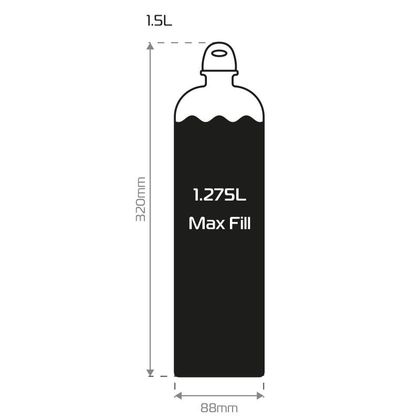 Oxford Brandstofreserve 1.5L Jerrican Universeel - Zwart