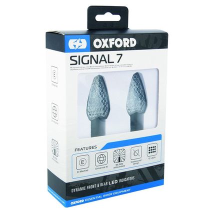 Clignotant Oxford LED Signal 7 (inclus 2 résistances) universel - Noir