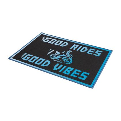 alfombra ambiental Oxford Good Vibes 90x60&nbsp;cm universal - Negro / Azul