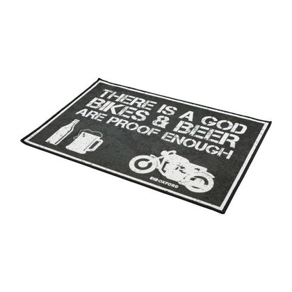 alfombra ambiental Oxford There Is a God 90x60&nbsp;cm universal - Negro / Blanco