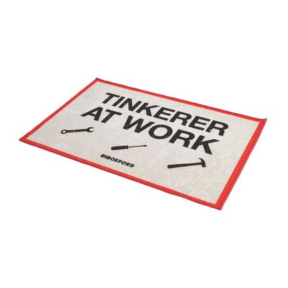 Tapis environnemental Oxford Tinkerer 90x60 cm universel - Beige / Rouge