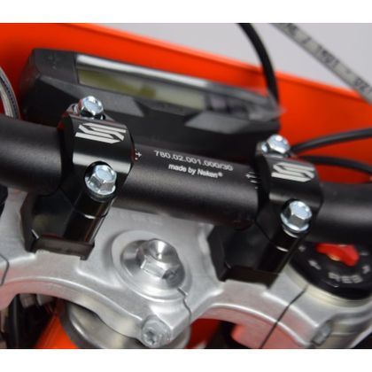Scar Ø28,6 - KTM EXC EXCF HUSQVARNA BETA SHERCO Höhe 35/40/45/50mm Lenkerabbruch Universell - Schwarz