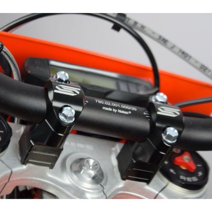 Scar Ø28,6 - KTM EXC EXCF HUSQVARNA BETA SHERCO Höhe 35/40/45/50mm Lenkerabbruch Universell - Schwarz