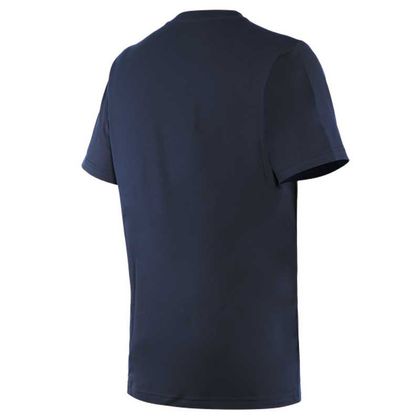 T-Shirt manches courtes Dainese PADDOCK LONG BLACK IRIS WHITE - Bleu / Blanc