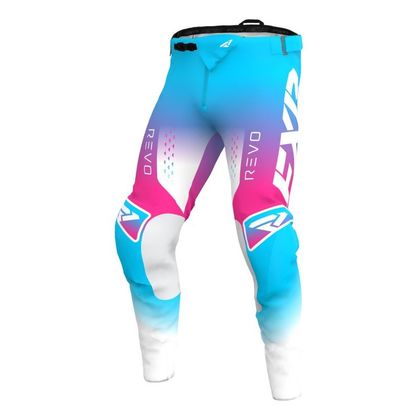 Pantalón de motocross FXR REVO COMP COTTON CANDY 2022 - Azul / Rosa Ref : FXR0355 