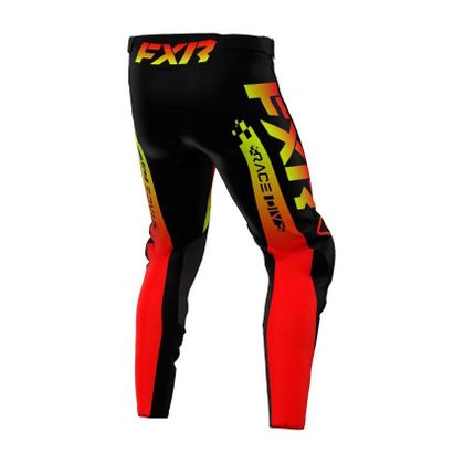 Pantalón de motocross FXR YOUTH REVO COMP TEQUILA SUNSET - Negro / Rojo