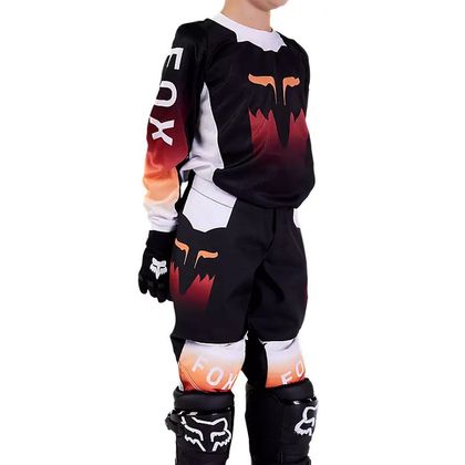 Pantalón de motocross Fox YOUTH 180 - FLORA - Negro