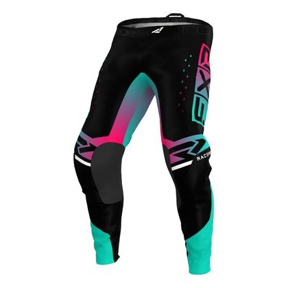 Pantalón de motocross FXR PODIUM PRO 2022 - Negro / Azul Ref : FXR0375 
