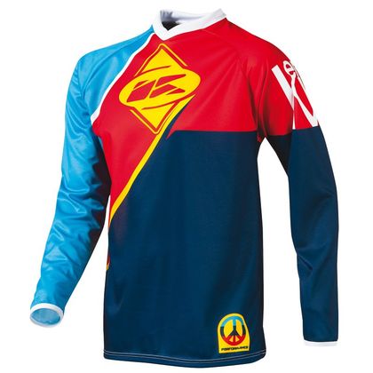 Maillot cross Kenny PERFORMANCE RASTA BLEU - Motoblouz.com