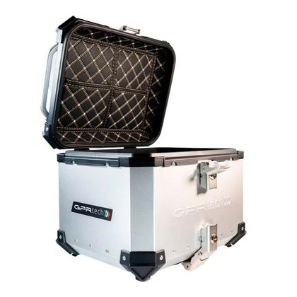 Top case GPR Tech ALPI-TECH Alu - 35 litres + Platine Universel - Gris