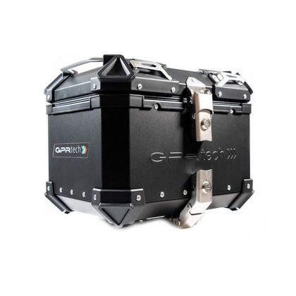 Top case GPR Tech ALPI-TECH Alu - 26 litres + Platine Universel - Noir