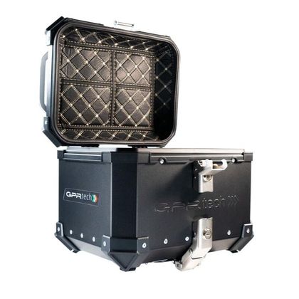 Top case GPR Tech ALPI-TECH Alu - 26 litres + Platine Universel - Noir