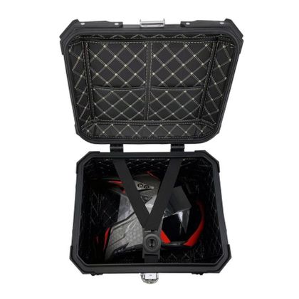 Top case GPR Tech ALPI-TECH Alu - 45 litres + Platine Universel - Noir