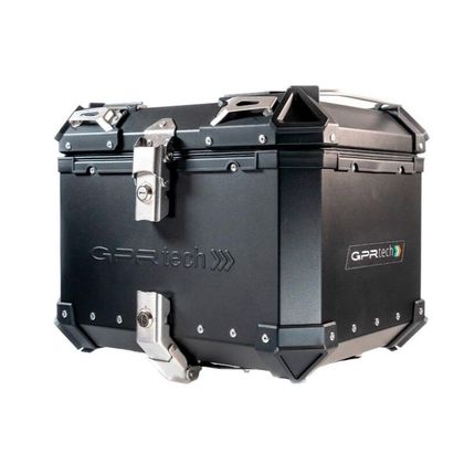 Top case GPR Tech ALPI-TECH Alu - 45 litres + Platine Universel - Noir Ref : GTE0053 