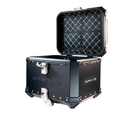 Top case GPR Tech ALPI-TECH Alu - 45 litres + Platine Universel - Noir