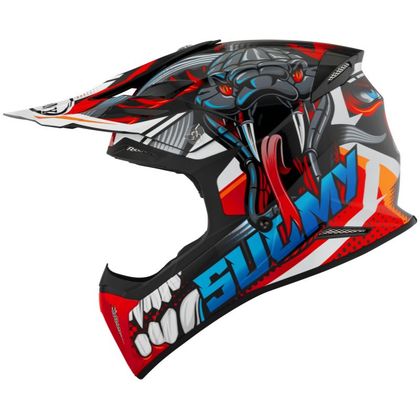 Suomy X-WING - SNAKE 2026 Crosshelm - Zwart / Rood