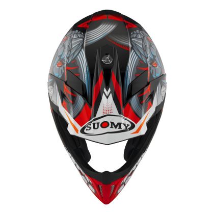 Suomy X-WING - SNAKE 2026 Crosshelm - Zwart / Rood