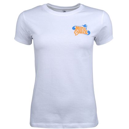 T-Shirt Motoblouz X TMAXFRANCE - FEMME - 20ANS - Blanc Ref : MB0422 