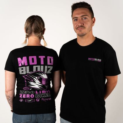 T-Shirt Motoblouz X ZERO BIKER - FEMME - 20ANS - Noir
