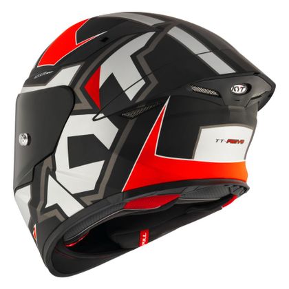Casque KYT TT-REVO ELECTRON - Gris / Rouge