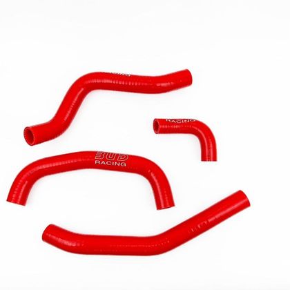 Bud Racing Radiatorslangen - Zwart / Rood