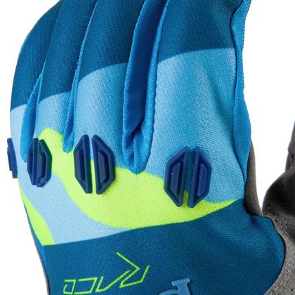 Guantes de motocross Pull-in STRIPES  BLUE YELLOW 2016