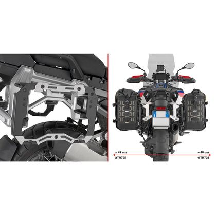 Support valises Givi Monokey CamSide outback pour support bmw origine