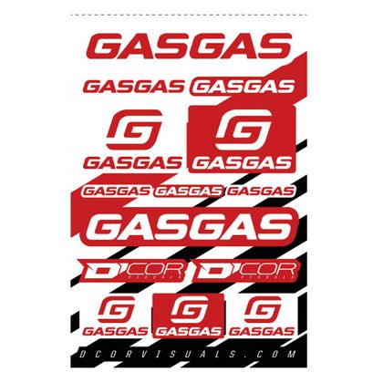 Adesivi Moto D'cor Lamina GAS GAS - Rosso