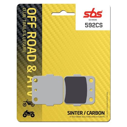 Pastillas de freno SBS 592CS Sinter Metal Sinterizado delantero / trasero (según el modelo)