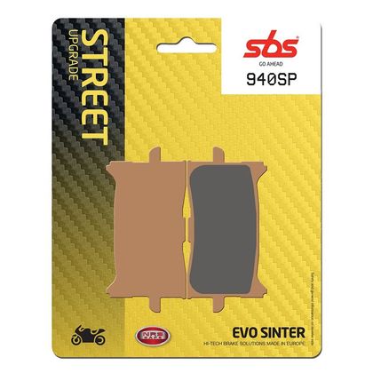 Pastillas de freno SBS Delantera de metal sinterizado EVO (especial ABS según modelo)
