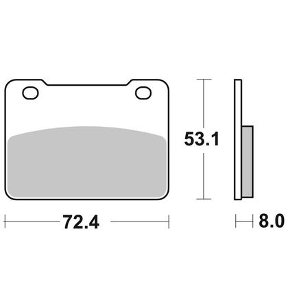 Pastiglie freni SBS 15MS Sinter Metal  anteriore Ref : SBS15MS / 215100 